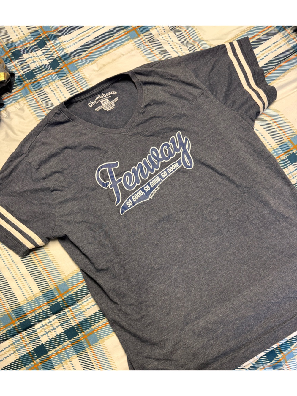 Fenway Women's Short Sleeve V-Neck Tee - Navy